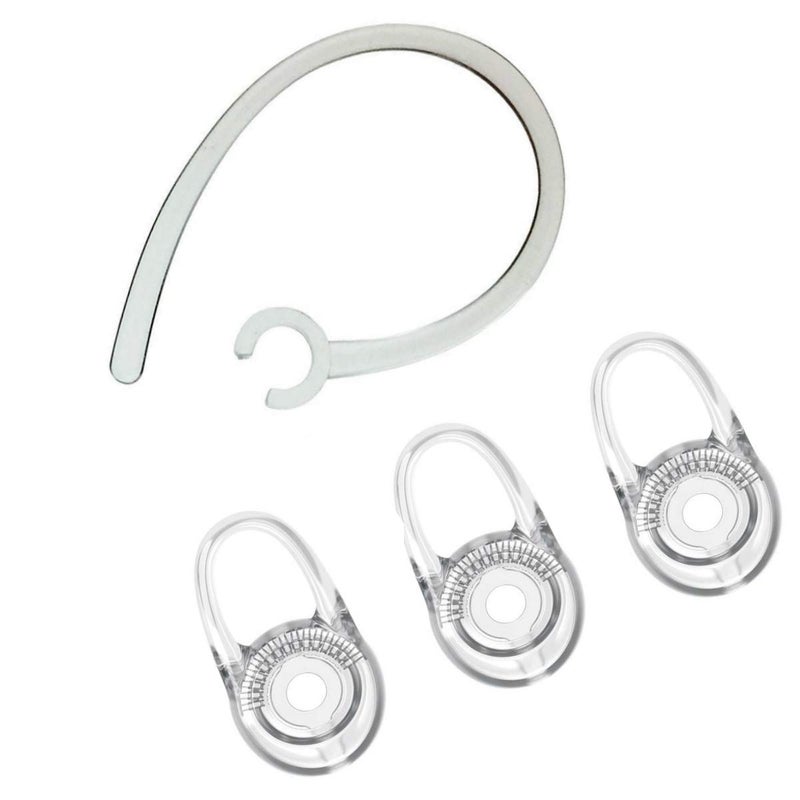 Tricon 3 Replacement Eargel and 1 Earhook for Plantronics M70, M90, Voyager Edge - Image 1
